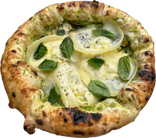 Pizza napoletana con provola